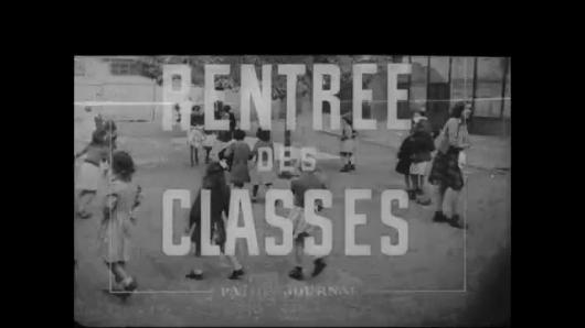 C'EST LA RENTRÉE DES CLASSES